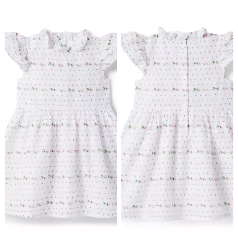 Janie and Jack | FLORAL SWISS DOT DRESS